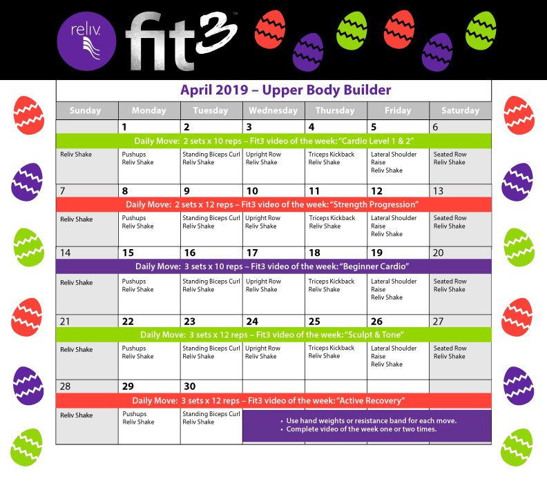 Reliv March Daily Moves
